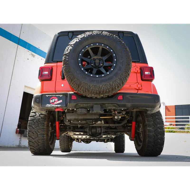 aFe 20-21 Jeep JL Large Bore-HD 3in SS DPF-Back Exhaust | Jeep Wrangler (49-38091)