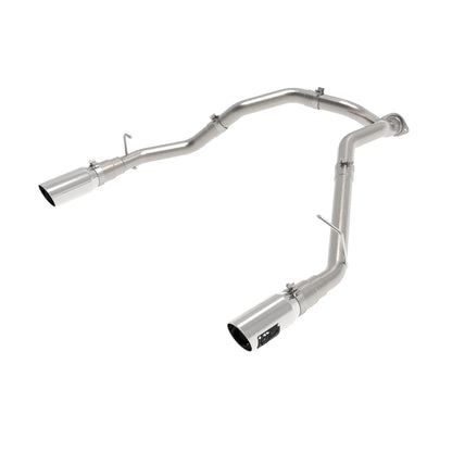 aFe Large Bore HD 3in 409SS DPF-Back Exhaust w/ Polished Tip | RAM 1500 V6-3.0 (20-21) (49-42080-P)