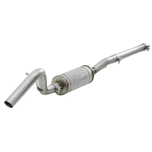 aFe MACH Force-Xp 2.5in 409 SS Mid-Pipe w/Muffler | Jeep Wrangler JK 2007+ V6 3.6L/3.8L (49-48063)