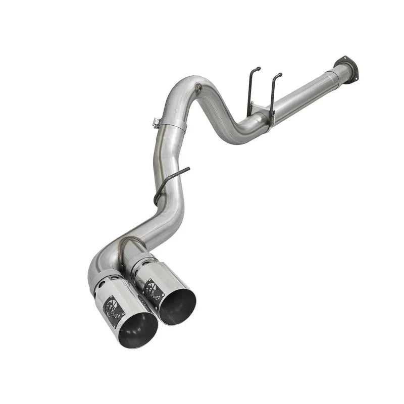 aFe Rebel XD 4in SS Down-Pipe Back Exhaust | Ford Diesel Trucks 17-23 (49-43102-P)