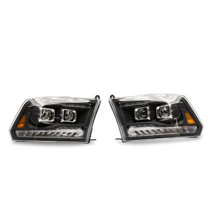 Raxiom 09-18 RAM 1500 LED Projector Headlights w/ Switchback | RAM 1500 (R111520)