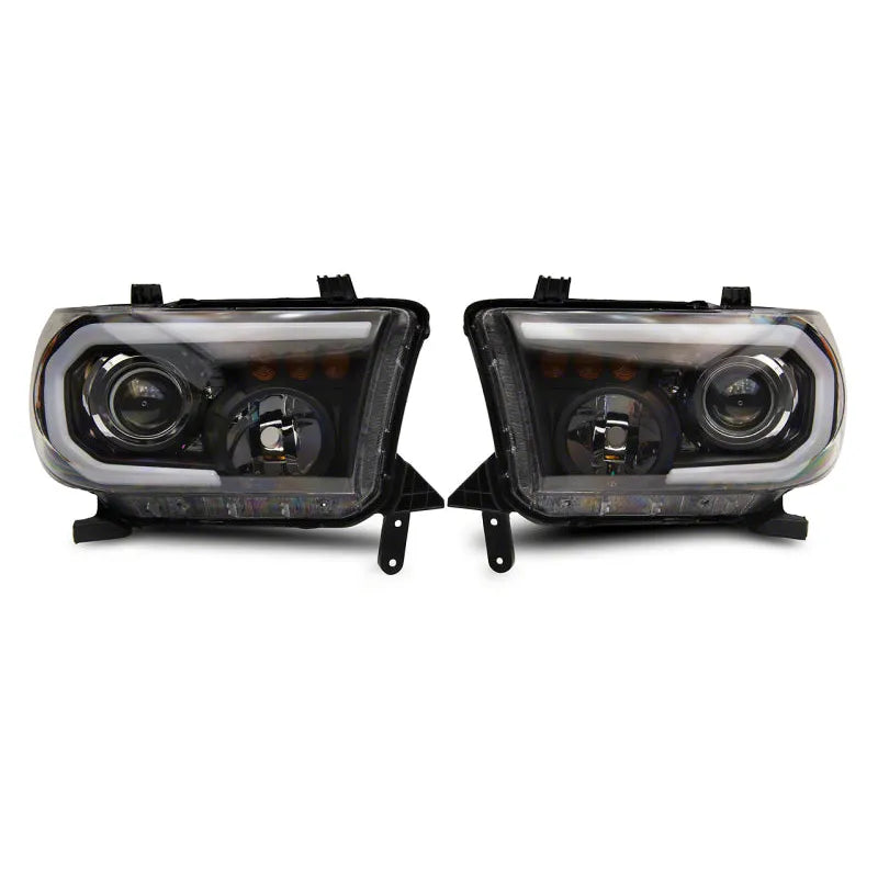 Raxiom 07-13 Toyota Tundra Axial Projector Headlights | Black (TU16007)