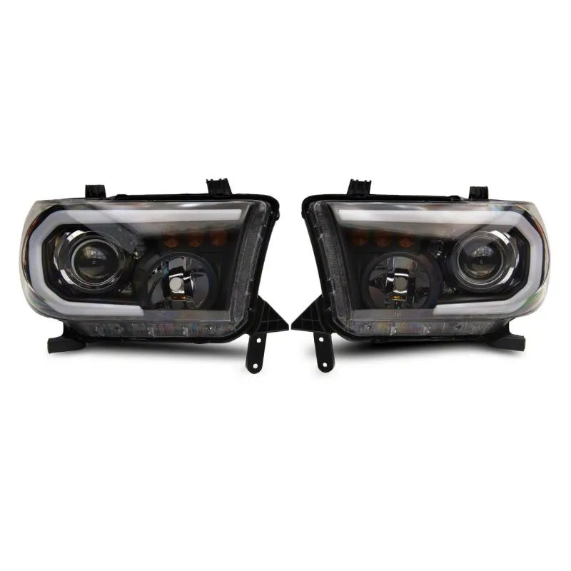 Raxiom 07-13 Toyota Tundra Axial Projector Headlights | Black (TU16007)