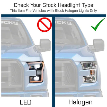 Raxiom 15-17 F-150 Projector Headlights w/ LED DRL | 2015-20 Ford F-150 (T542715)