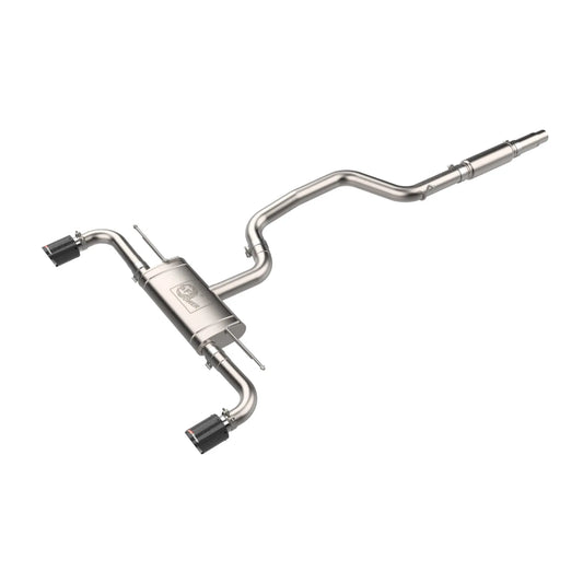 aFe 3 to 2-1/2 IN Stainless Steel Cat-Back Exhaust w/Carbon Tips | Volkswagen GTI (22-24) (49-36454-C)