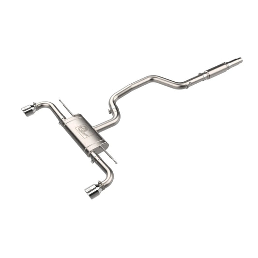 aFe 3 to 2-1/2 IN Stainless Steel Cat-Back Exhaust w/Polished Tip | Volkswagen GTI (22-24) (49-36454-P)