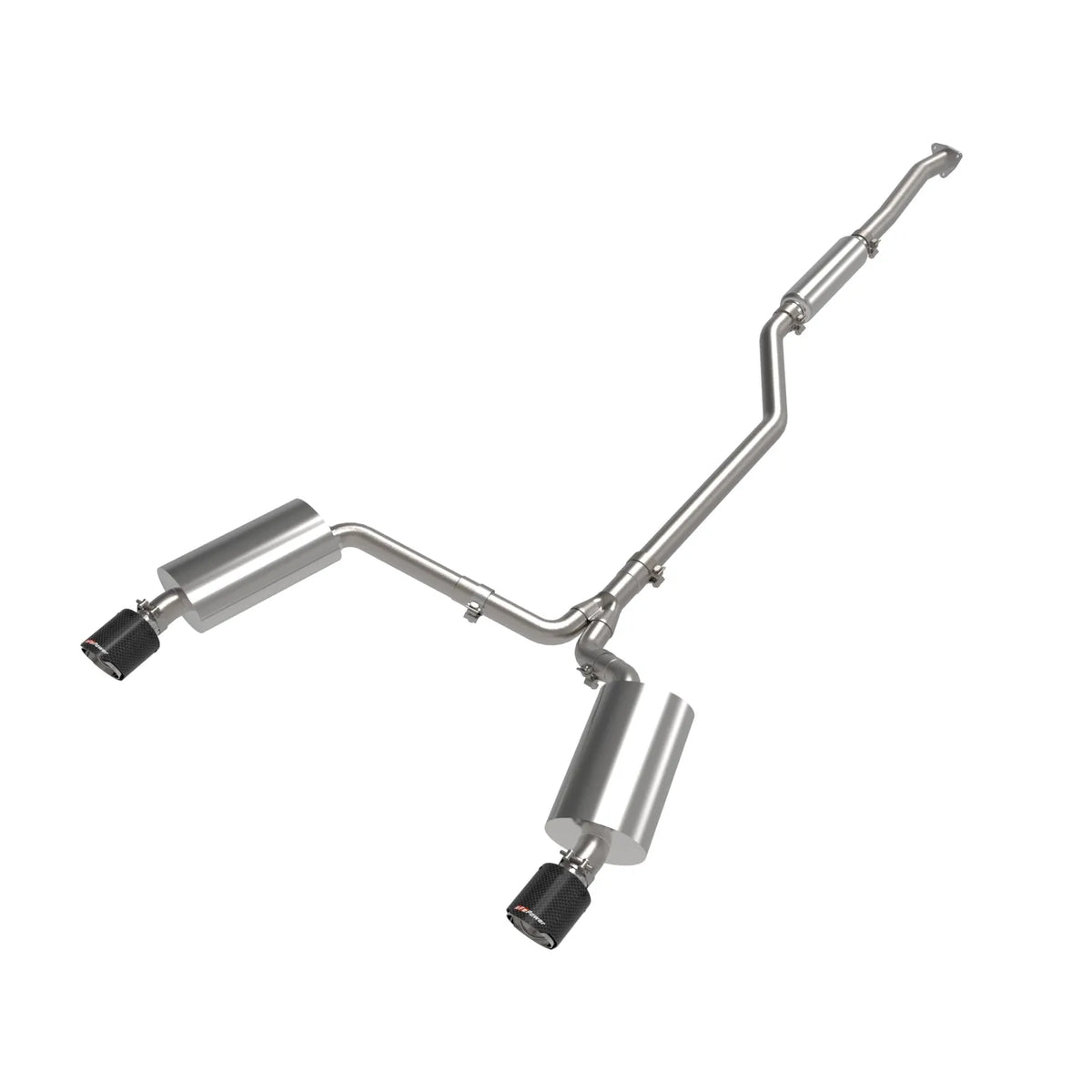 aFe 2-1/4in to 2-1/2in Cat-Back Exhaust System | Acura TSX (09-14) w/ Carbon Fiber Tips (49-36629-C)