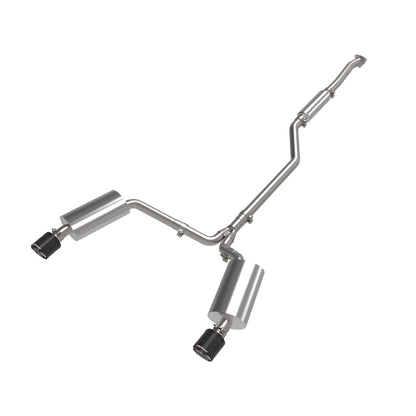 aFe 2-1/4in to 2-1/2in Cat-Back Exhaust System | Acura TSX (09-14) w/ Carbon Fiber Tips (49-36629-C)