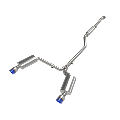 aFe 2-1/4in to 2-1/2in Cat-Back Exhaust System | Acura TSX (09-14) w/ BlueFlame Tip (49-36629-L)