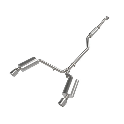 aFe 2-1/4in to 2-1/2in Cat-Back Exhaust System | Acura TSX (09-14) w/ Polished Tips (49-36629-P)