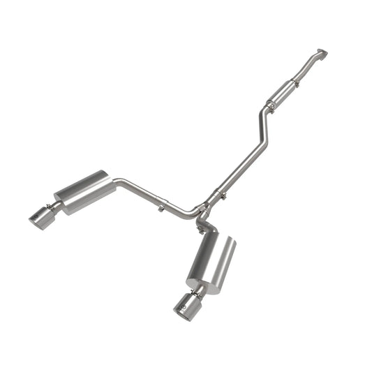 aFe 2-1/4in to 2-1/2in Cat-Back Exhaust System | Acura TSX (09-14) w/ Polished Tips (49-36629-P)