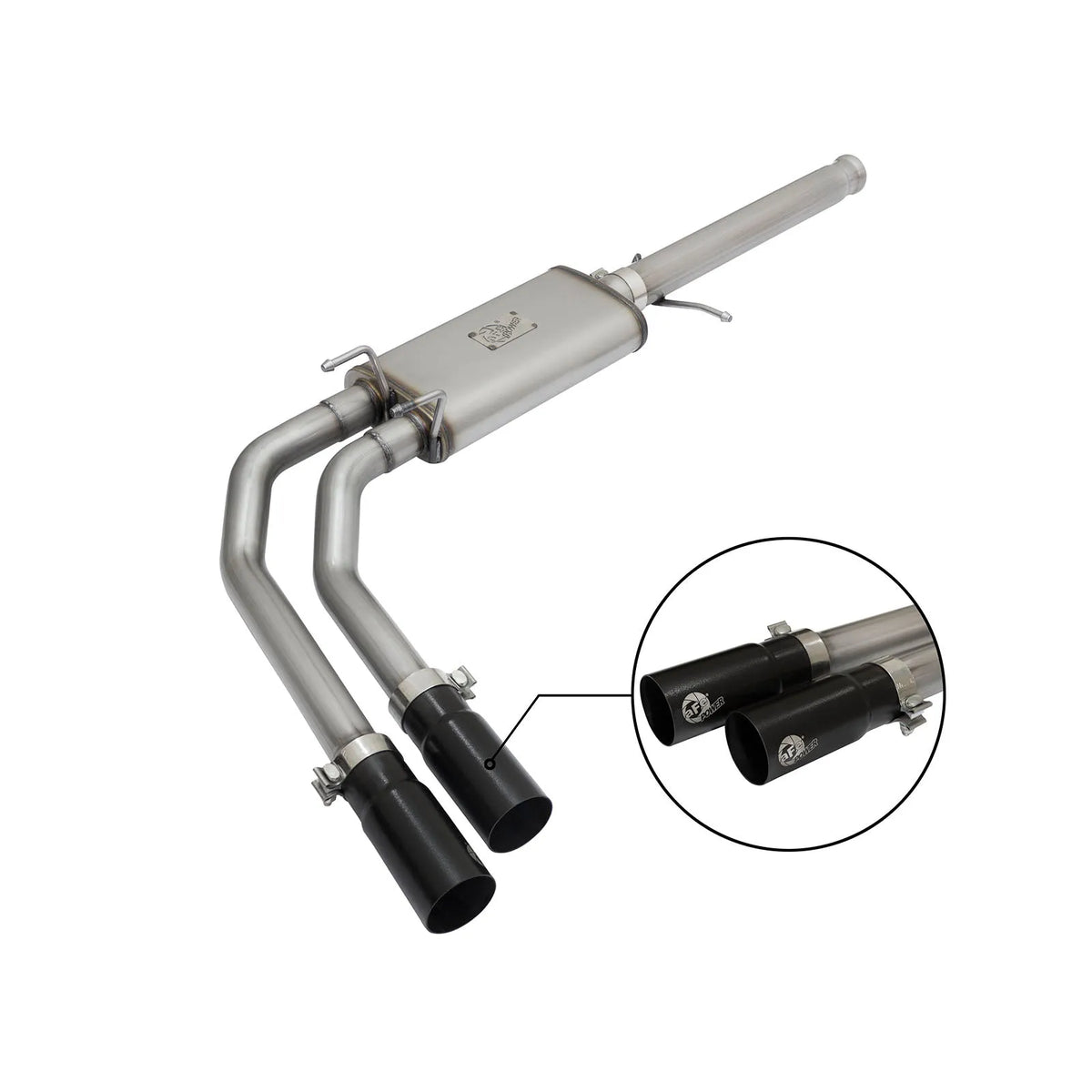 aFe Rebel Series 3in Middle Side Exit SS Exhaust | Chevrolet Silverado/GMC Sierra 1500 (09-16) (49-44062-B)