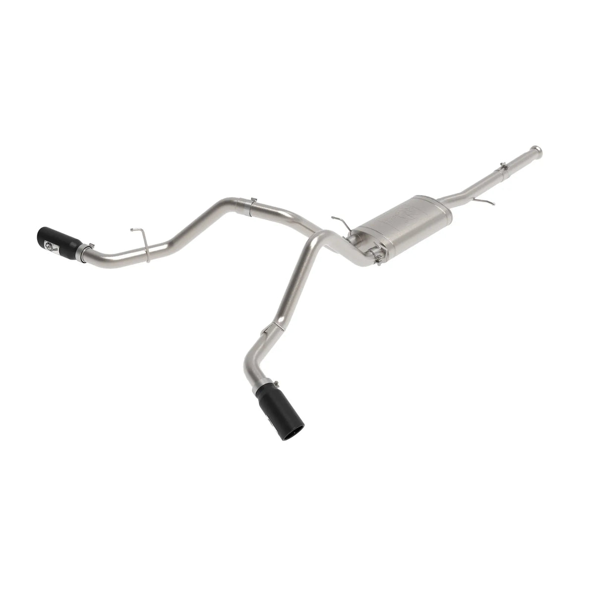 aFe Apollo GT Cat-Back Exhaust | GM Trucks (09-18) V6-4.3L / V8-4.8 / 5.3L Dual Rear Side Exit Black Tips (49-44134-B)