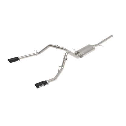 aFe Apollo GT Series Cat-Back Exhaust | GM Trucks (09-18) V6-4.3L / V8-4.8 / 5.3L Dual Rear Exit Black Tips (49-44135-B)
