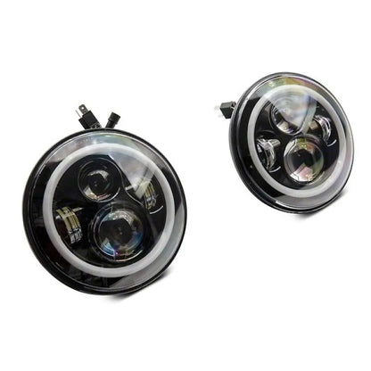 Raxiom 97-18 Jeep TJ/JK LED Headlights w/RGB Halo | Jeep Wrangler (J142665)