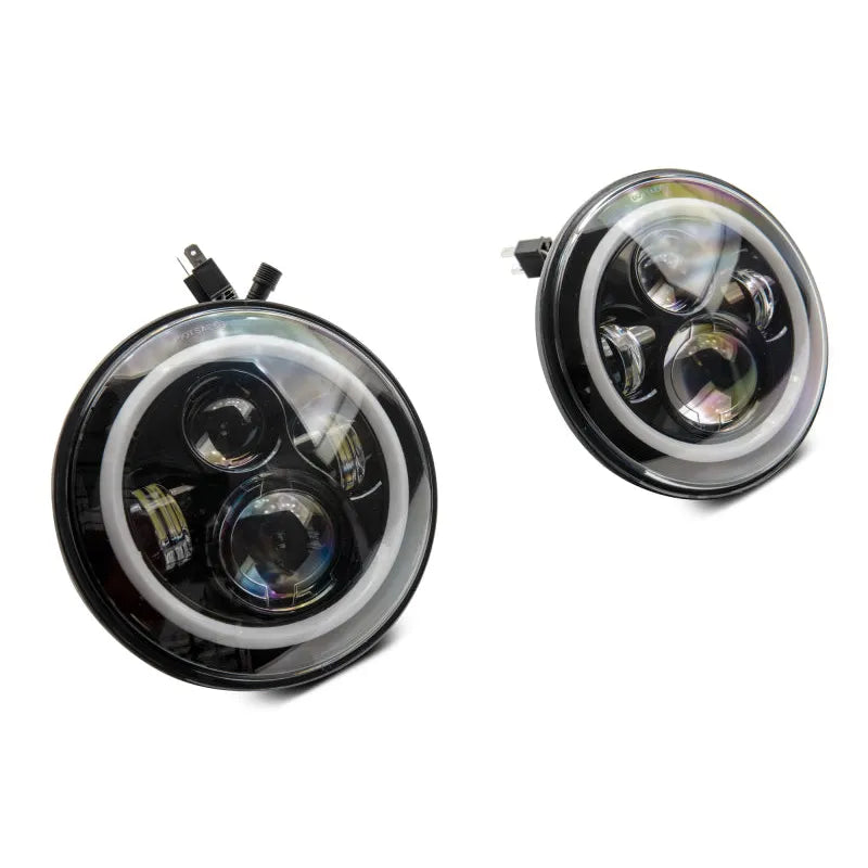 Raxiom 97-18 Jeep TJ/JK LED Headlights w/RGB Halo | Jeep Wrangler (J142665)