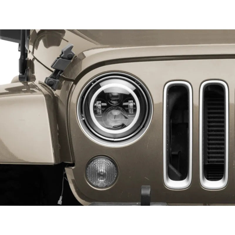 Raxiom 97-18 Jeep TJ/JK LED Headlights w/RGB Halo | Jeep Wrangler (J142665)