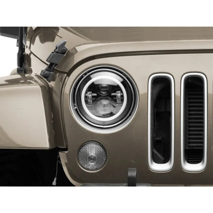 Raxiom 97-18 Jeep TJ/JK LED Headlights w/RGB Halo | Jeep Wrangler (J142665)