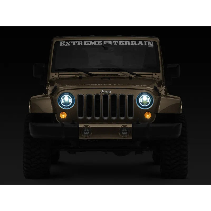 Raxiom 97-18 Jeep TJ/JK LED Headlights w/RGB Halo | Jeep Wrangler (J142665)