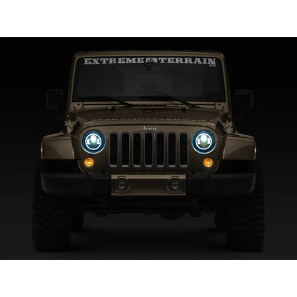 Raxiom 97-18 Jeep TJ/JK LED Headlights w/RGB Halo | Jeep Wrangler (J142665)