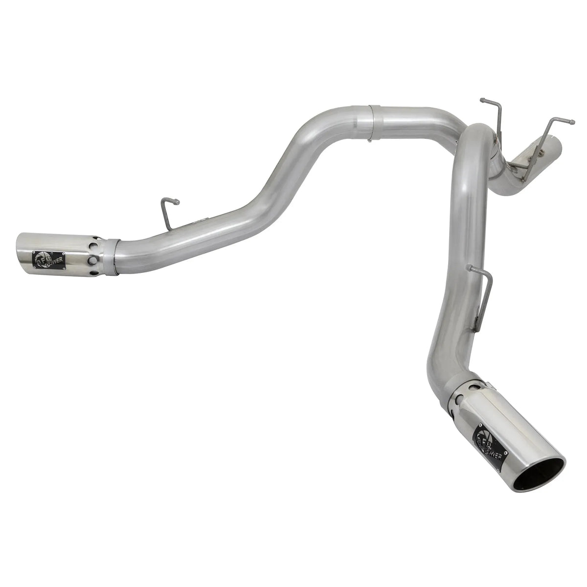 aFe ATLAS 4in DPF-Back Alum Steel Exhaust | GM Duramax 6.6L (49-04086-P)