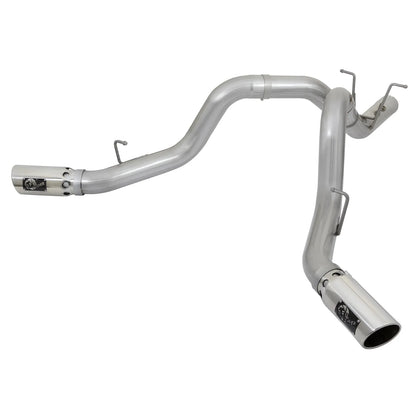 aFe ATLAS 4in DPF-Back Alum Steel Exhaust | GM Duramax 6.6L (49-04086-P)