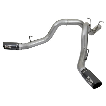 aFe Large Bore-HD 4in SS DPF-Back Exhaust | GM Duramax 15-19 (49-44086-B)