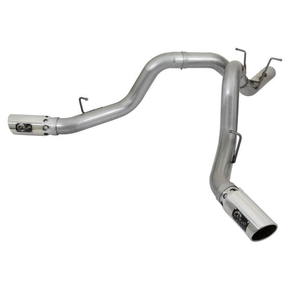 aFe Large Bore-HD 4in SS D&S Exhaust | GM Duramax V8-6.6L (17+) (49-44086-P)