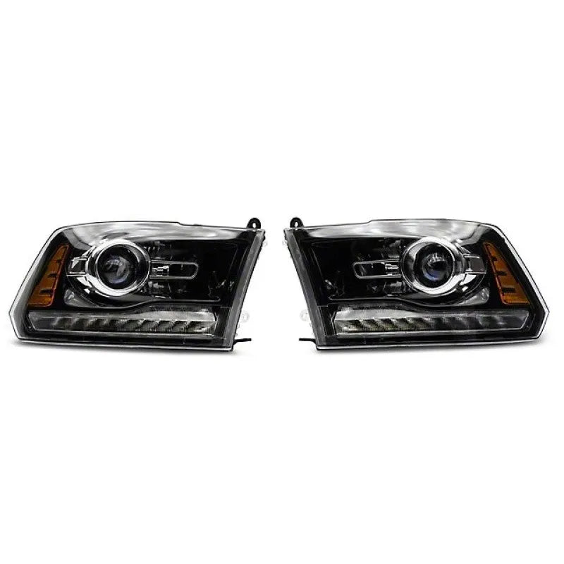 Raxiom 09-18 Dodge RAM 1500 LED Halo Headlights w/Switchback Turn Signals | Dodge RAM 1500 (R111518)
