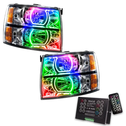 Oracle Chevy Silverado SMD HL - Square Style - ColorSHIFT w/ 2.0 Controller | 2007-14 (8188-333)