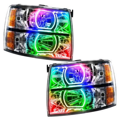 Oracle Chevy Silverado SMD HL - Square Style - ColorSHIFT w/ 2.0 Controller | 2007-14 (8188-333)