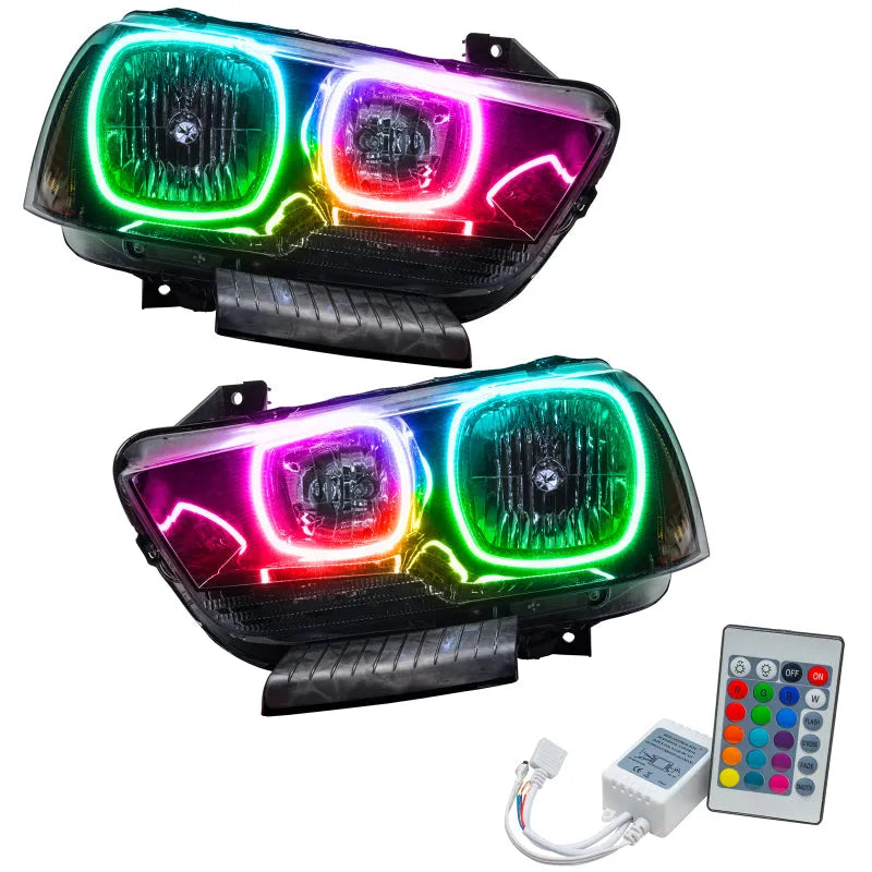 Oracle Dodge Charger SMD HL (Non-HID) ColorSHIFT w/ Simple Controller | 11-24 Charger (7123-504)