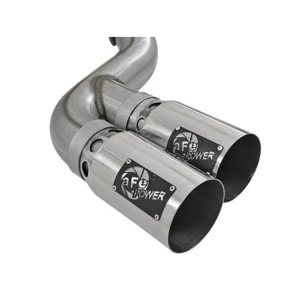 aFe 11-14 Ford F250/350 6.7L Diesel Rebel XD 4in SS DPF-Back Exhaust w/ Tips (49-43120-P)