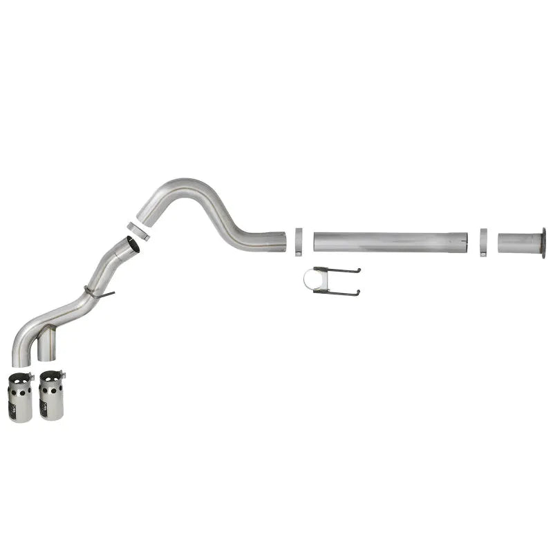 aFe 11-14 Ford F250/350 6.7L Diesel Rebel XD 4in SS DPF-Back Exhaust w/ Tips (49-43120-P)
