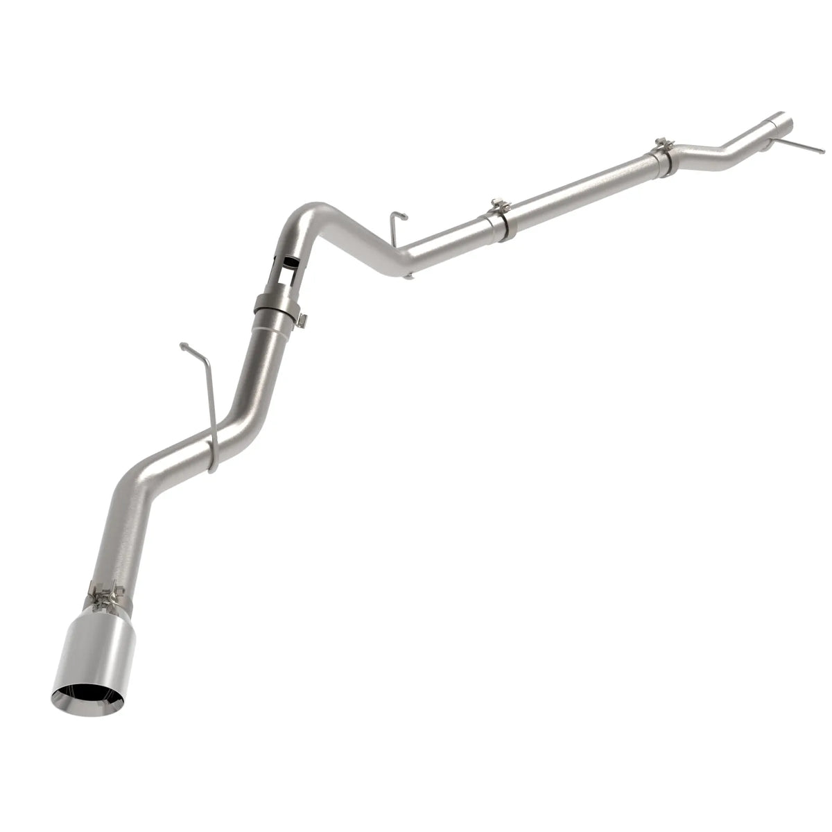 aFe 23-24 GM L6 HD 3in SS DPF-Back Exhaust w/Polished Tip (49-44144-P)
