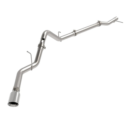 aFe 23-24 GM L6 HD 3in SS DPF-Back Exhaust w/Polished Tip (49-44144-P)