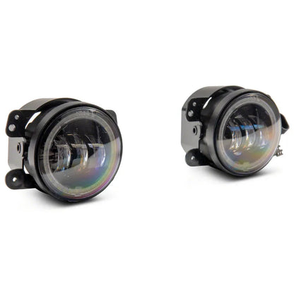 Raxiom Jeep Wrangler JK Axial Series 4-In LED Fog Lights w/ Halo | 07-18 Jeep JK (J142666)