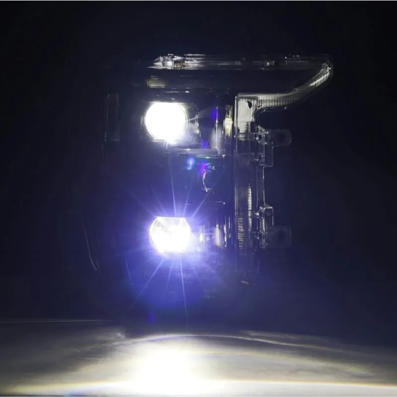 AlphaRex 21-22 F150 Luxx-Series Projector Headlights Black w/Activ/Seq Signal (880139)