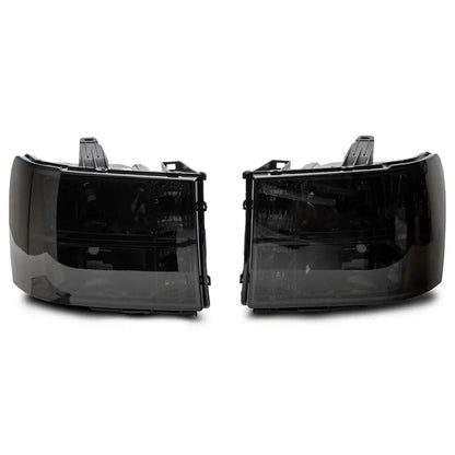Raxiom 07-14 GMC Sierra 1500/2500 HD/3500 HD Axial OEM Headlights Chrome/Smoked (S518299)