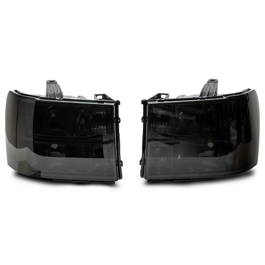 Raxiom 07-14 GMC Sierra 1500/2500 HD/3500 HD Axial OEM Headlights Chrome/Smoked (S518299)