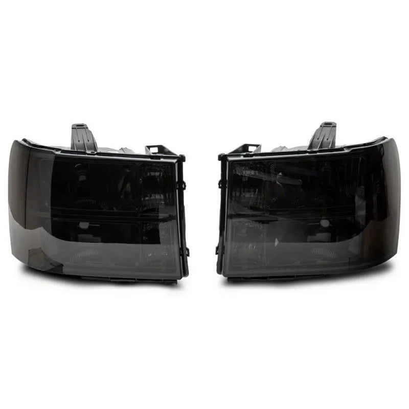 Raxiom 07-14 GMC Sierra 1500/2500 HD/3500 HD Axial OEM Headlights Chrome/Smoked (S518299)