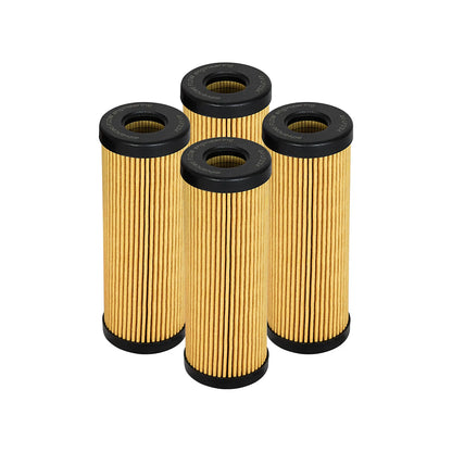 aFe PROGUARD Oil Filter 4 Pack | Ford Edge, F-150, Mustang, Lincoln, Fusion, Bronco (44-LF034-MB)