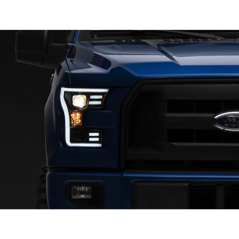 Raxiom 15-20 Ford F-150 G3 Projector Headlights w/ LED | Black (T542837)