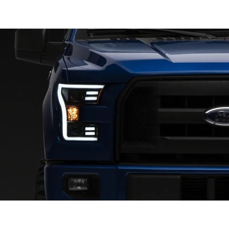 Raxiom 15-20 Ford F-150 G3 Projector Headlights w/ LED | Black (T542837)