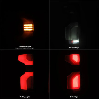 AlphaRex LUXX-Series LED Tail Lights | Chevy Silverado 1500/2500HD/3500HD (19-26) (620088)