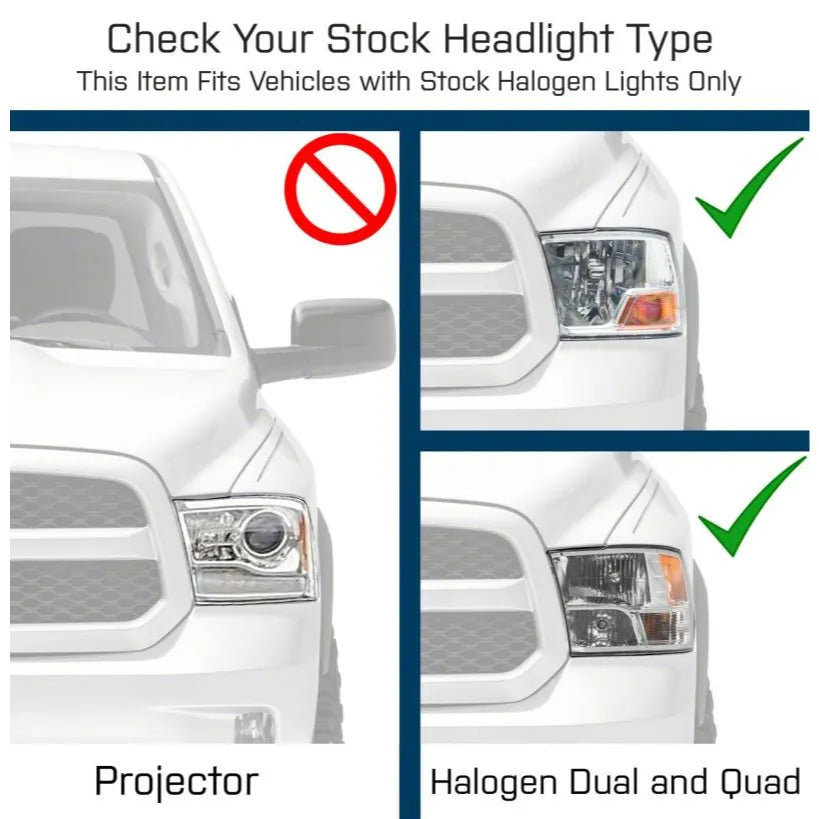 Raxiom 09-18 Dodge RAM Axial Euro Style Headlights | 09-18 (R118016)