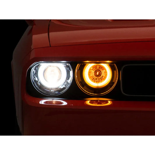Raxiom 08-14 Dodge Challenger Dual LED Halo Projector Headlights | 2008-2026 (CH3684)