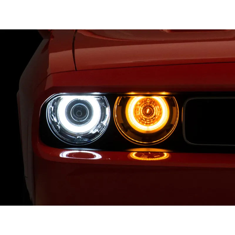 Raxiom 08-14 Dodge Challenger Dual LED Halo Projector Headlights | 2008-2026 (CH3684)