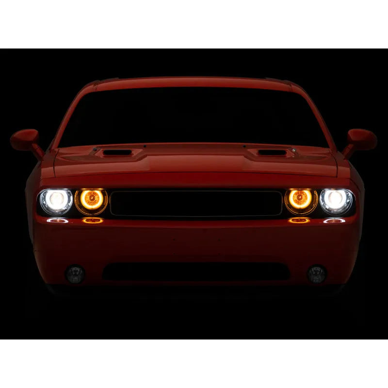 Raxiom 08-14 Dodge Challenger Dual LED Halo Projector Headlights | 2008-2026 (CH3684)