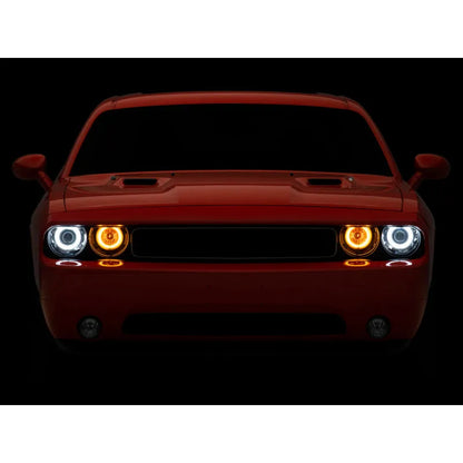 Raxiom 08-14 Dodge Challenger Dual LED Halo Projector Headlights | 2008-2026 (CH3684)